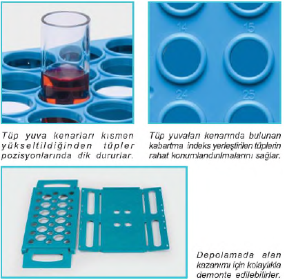 ısolab monoblok tüp standı